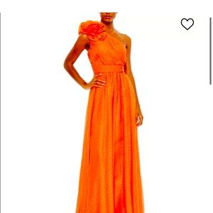 Mac duggal tangerine gown size 4